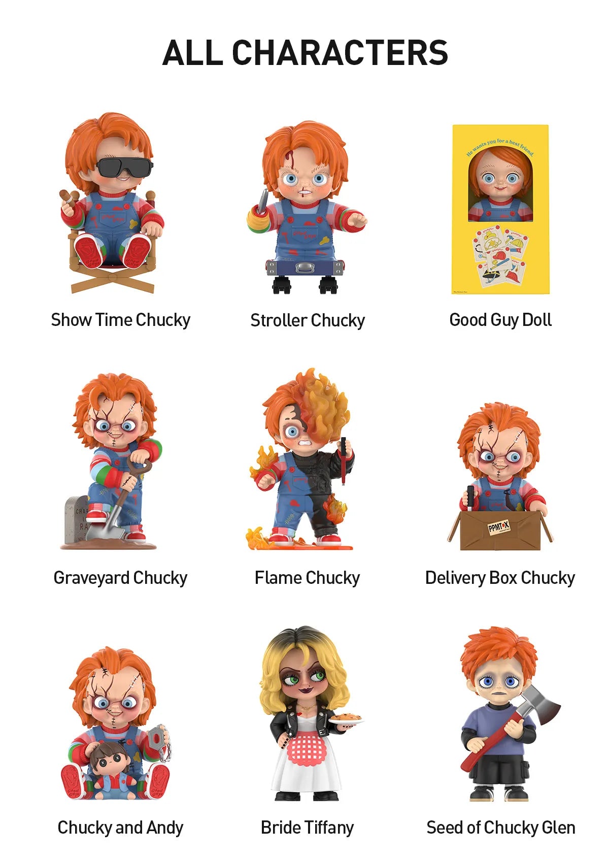 POP MART - Chucky Franchise Series Figures - Blind Box / Confirmed / Sealed Set