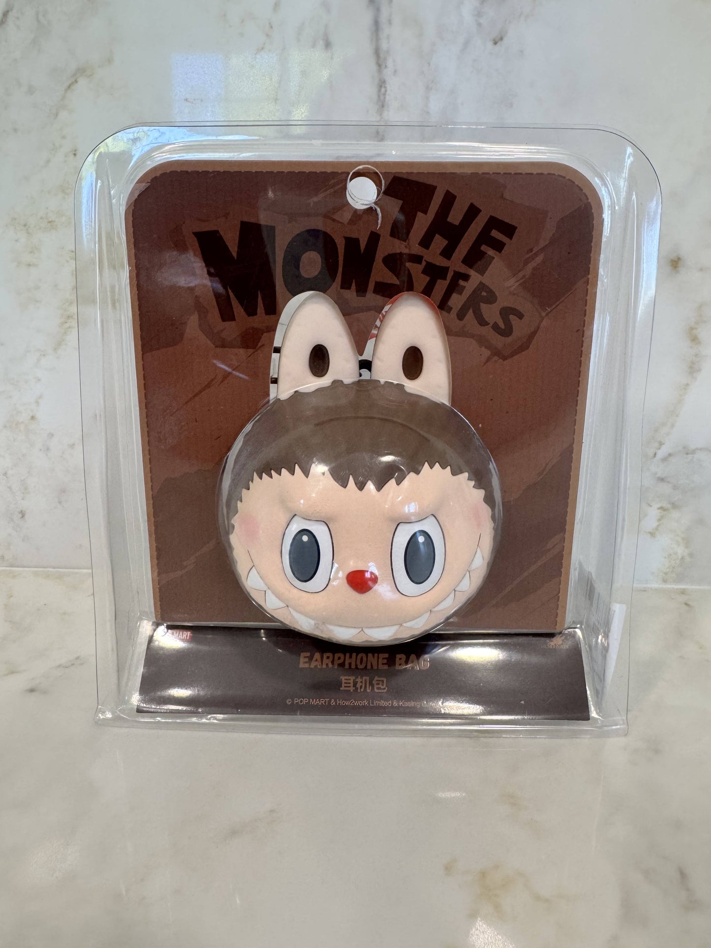 Pop Mart Labubu Originals Brown Silicone Earphone Bag 100% AUTHENTIC