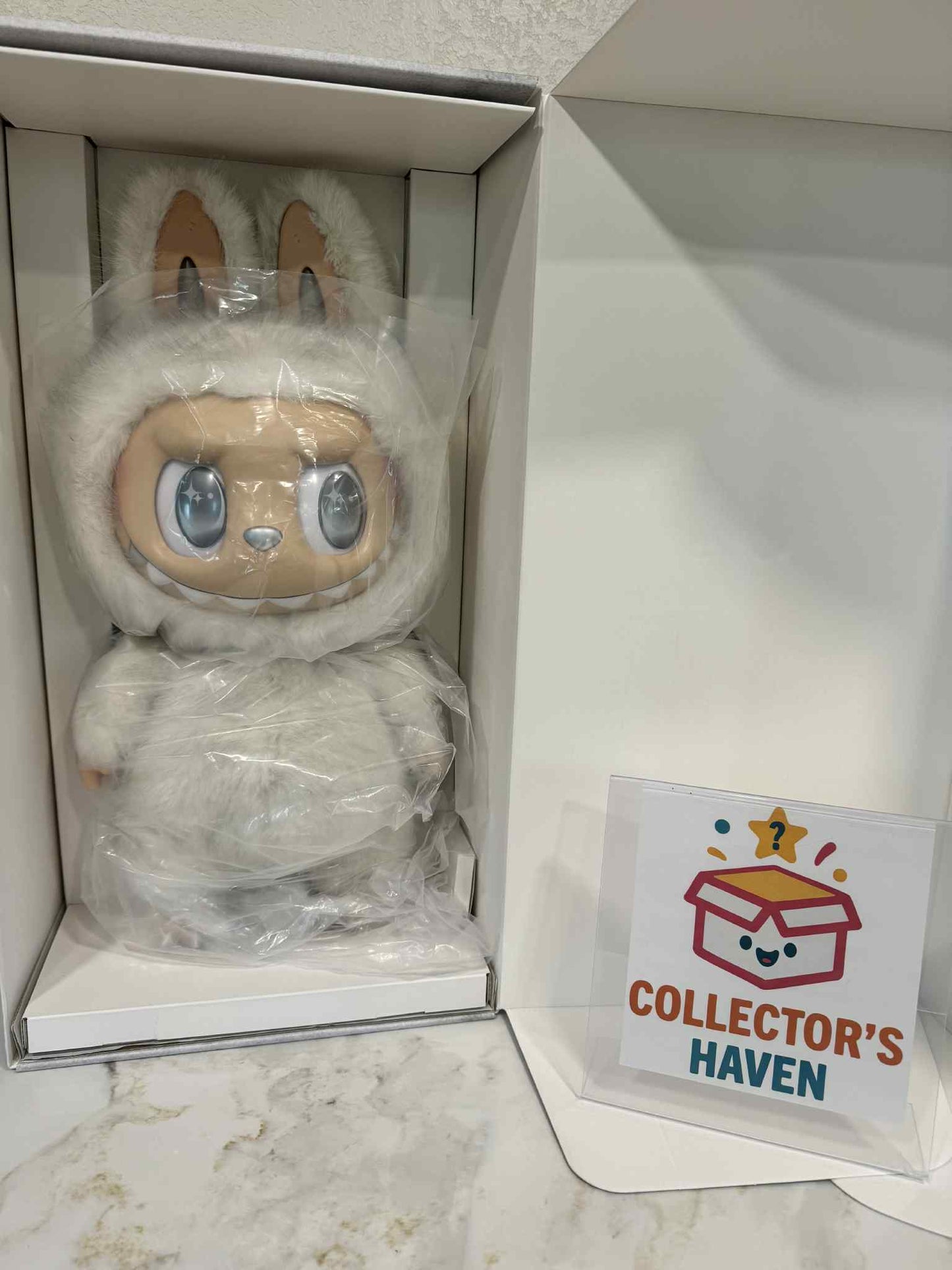 Pop Mart the Monsters Angel in Clouds Vinyl Face Plush Doll Labubu Authentic