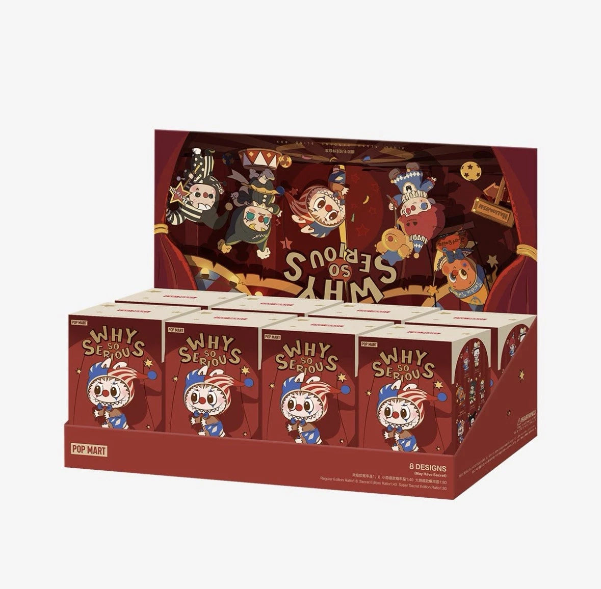WHY SO SERIOUS Series Plush Doll Figure Toy Blind Box / Sealed Set 8 pcs