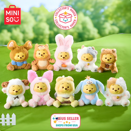 MINISO × Winnie the Pooh “Naughty Team” Plush Pendant Keychain -Confirmed