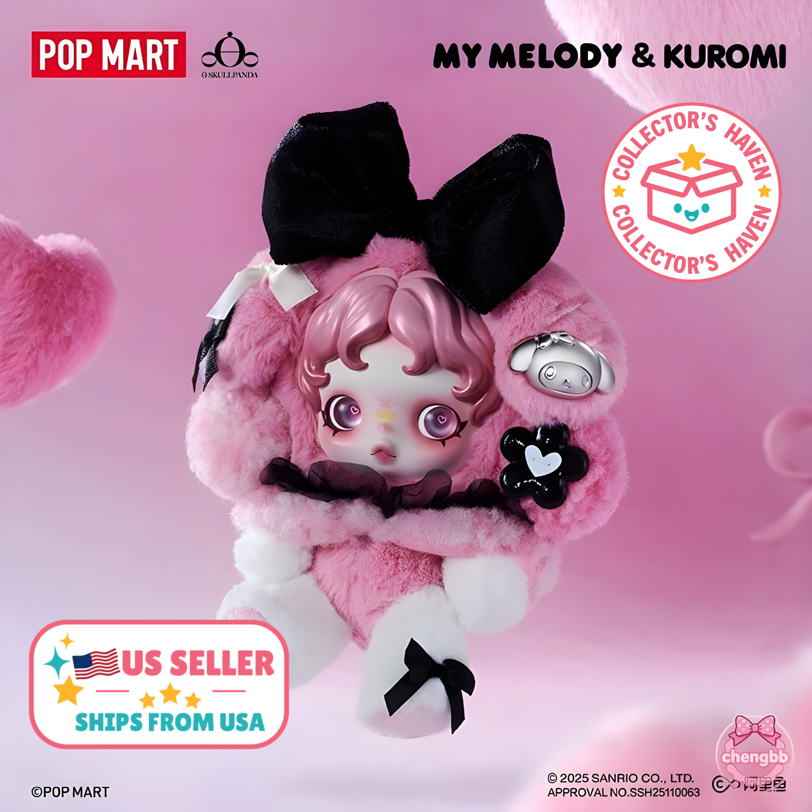 SKULLPANDA × MY MELODY Plush