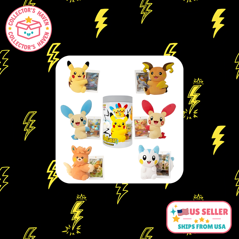 Pokémon Chinese Nuzzle Cheeks Plush Blind Tin Box