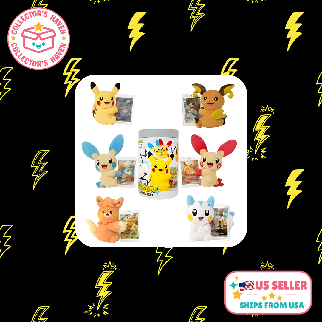 Pokémon Chinese Nuzzle Cheeks Plush Blind Tin Box