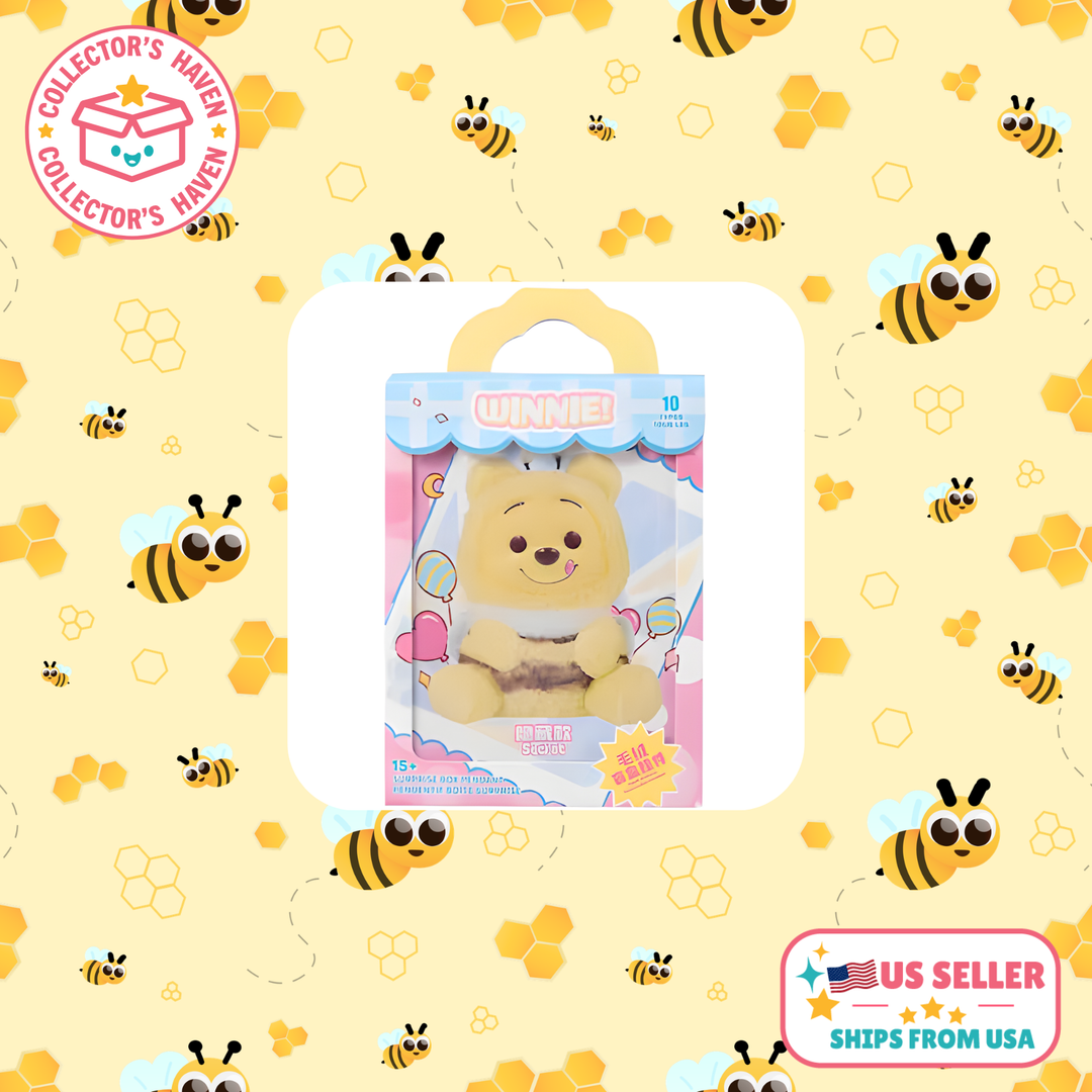 MINISO × Winnie the Pooh “Naughty Team” Plush Pendant Keychain -Confirmed