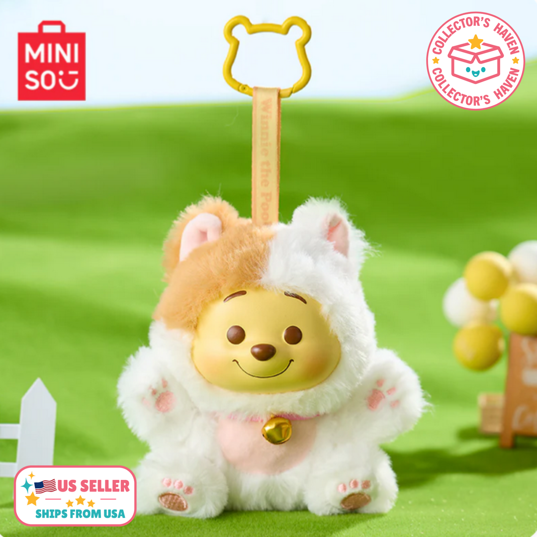 MINISO × Winnie the Pooh “Naughty Team” Plush Pendant Keychain -Confirmed
