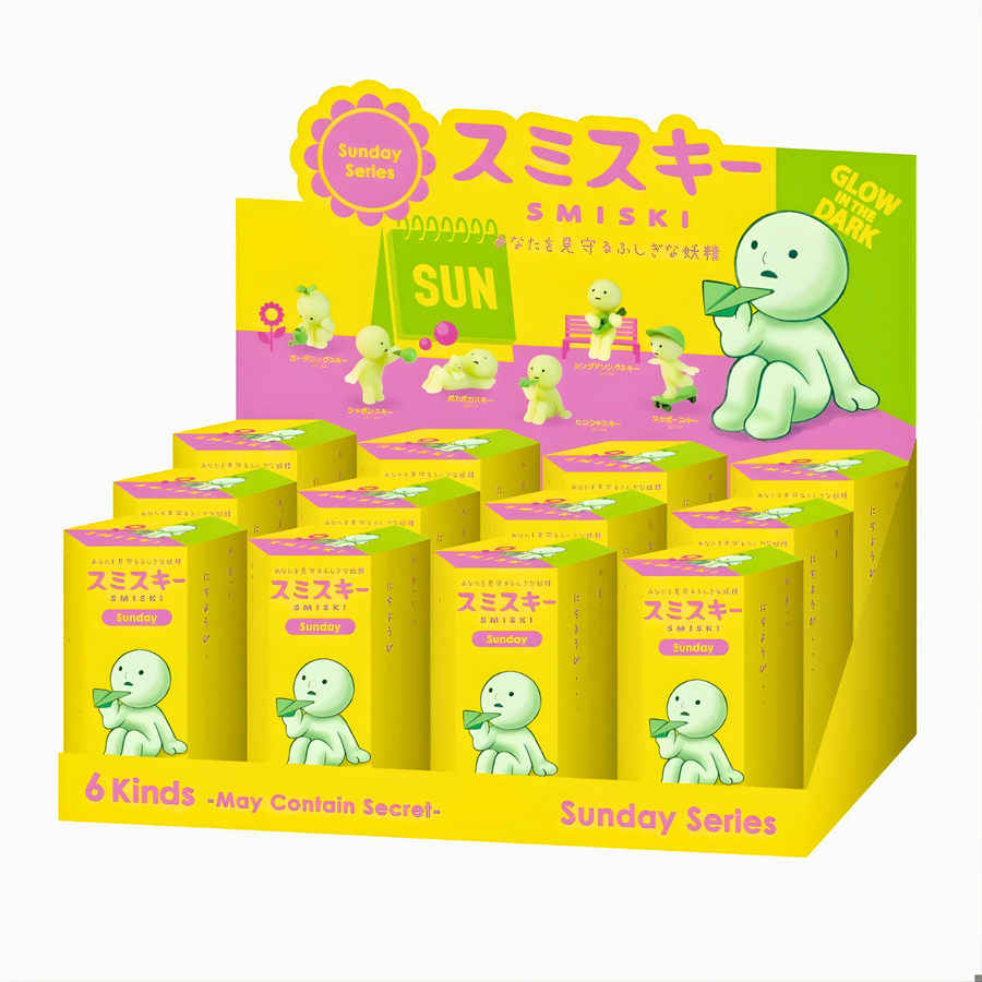 Smiski Sunday Series Glow In The Dark – Blind Box / Sealed Set Figure Toy
