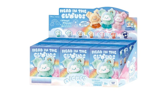 MINISO × Disney Mickey Mouse Head in the Clouds Plush Keychain – Blind Box / Confirmed / Sealed Set