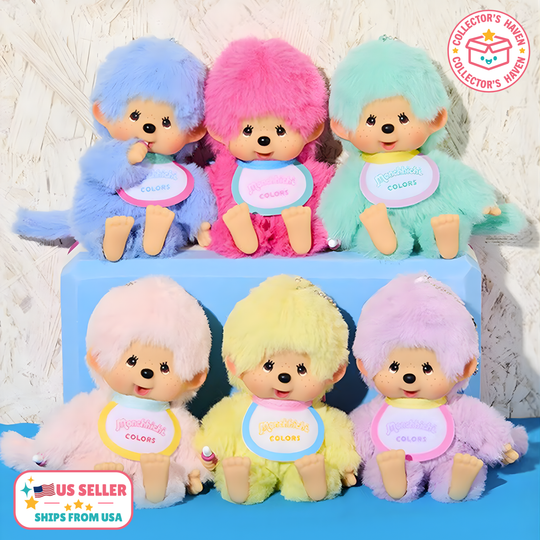 Monchhichi Plush Keychain – Classic Colors
