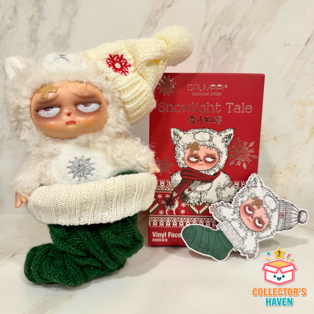 Sleepless Grumpipi Snowlight Tale Christmas plush pendant toy - Frost Whisper