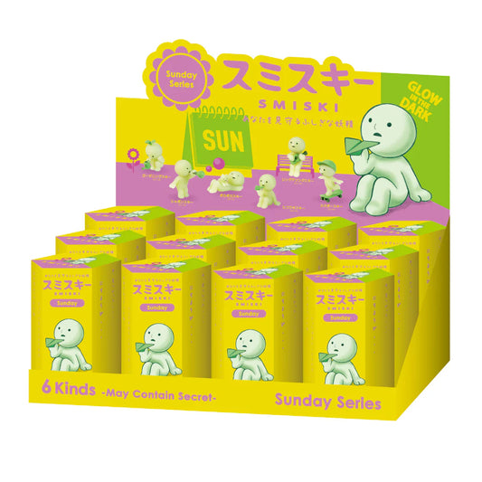 2025 Smiski Sunday Series Glow In The Dark – Blind Box / Sealed Set Figure Toy