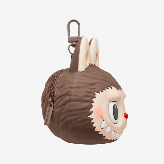 Pop Mart Labubu Originals Brown Silicone Earphone Bag 100% AUTHENTIC