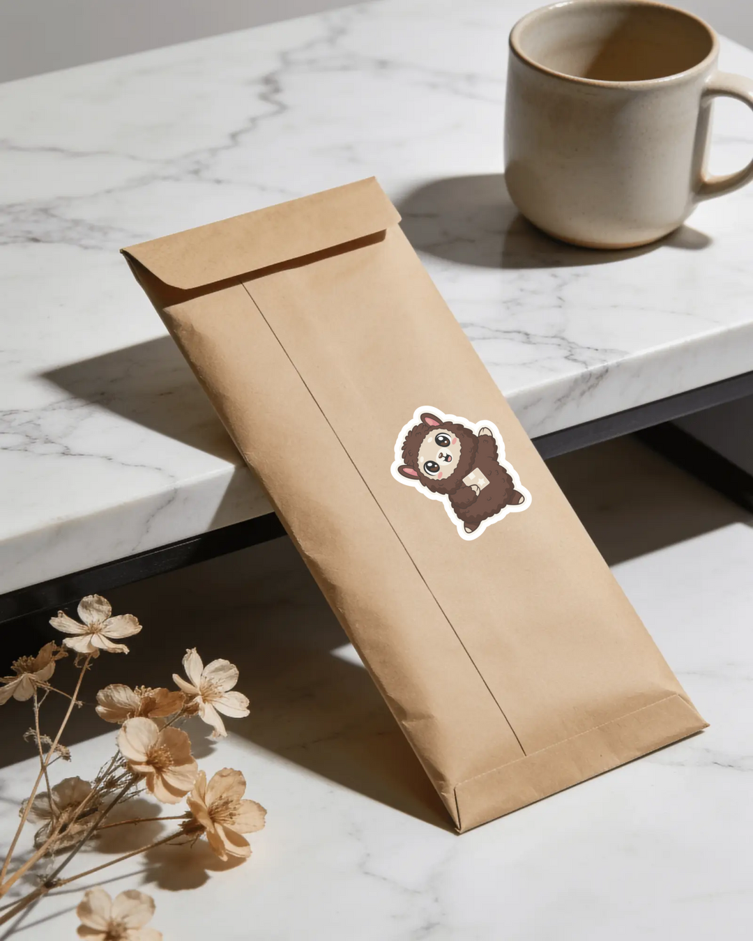 Happy Mail Alpapa™ 3" Die-Cut Sticker