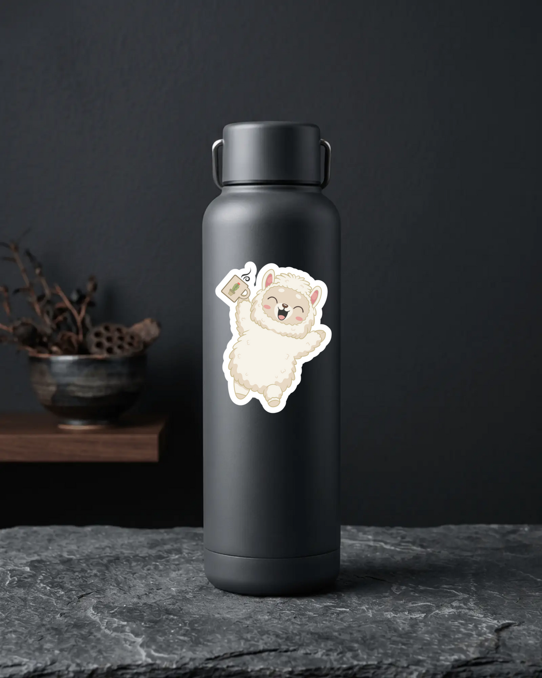 Cactus Coffee Alpapa™ 3" Die-Cut Sticker
