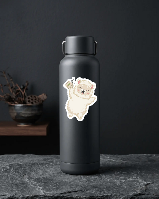 Cactus Coffee Alpapa™ 3" Die-Cut Sticker