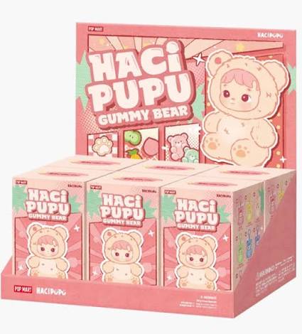POP MART - Hacipupu Gummy Bear Series Vinyl Plush Pendant - Blind Box / Confirmed / Sealed Set
