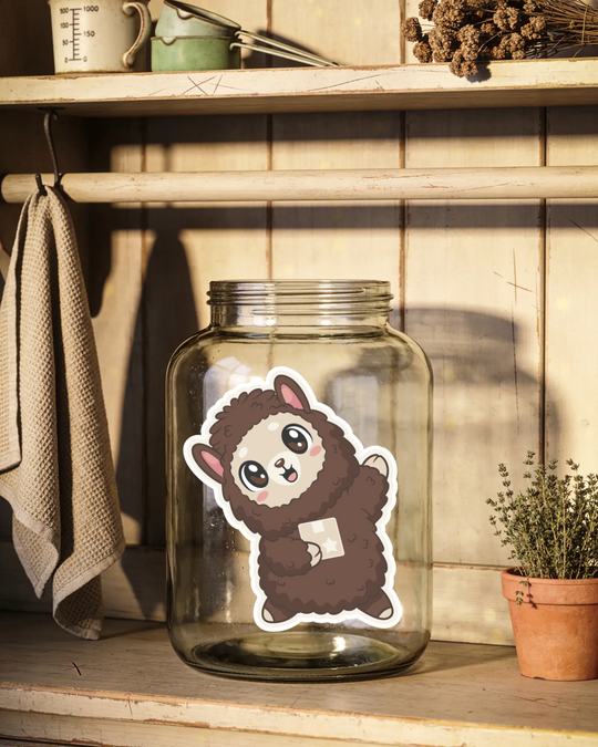Happy Mail Alpapa™ 3" Die-Cut Sticker